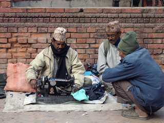 Kathmandu, õmblustöökojas