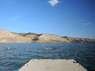 Kenney Reservoir, hommikune jooksu. Ja ujumistiir